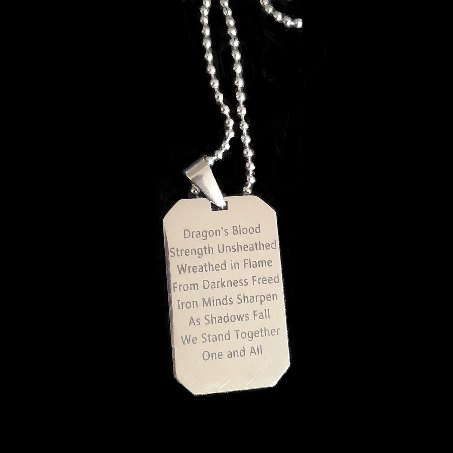 Stoic Iron Mind Dog Tag